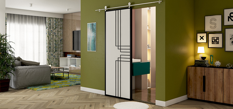 sliding bathroom door installation in Thousand Oaks